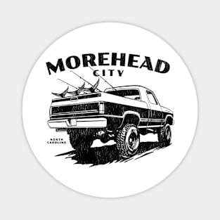 Morehead City, North Carolina Fishing Truck Magnet
